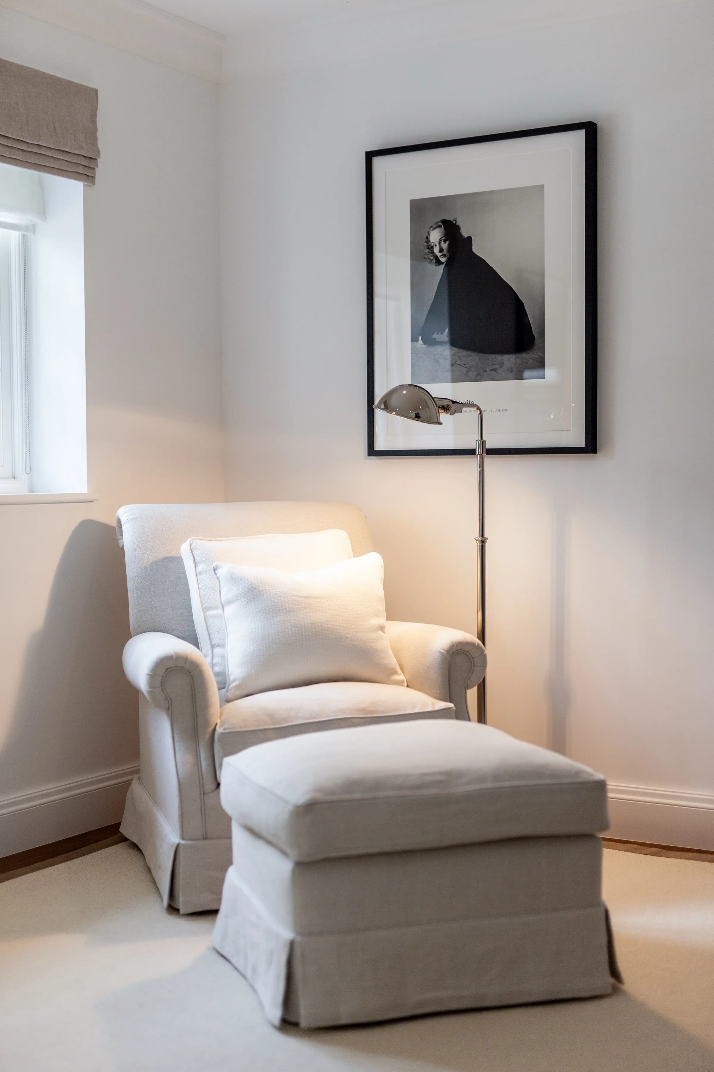 Architectural interior with natural light pouring through tall windows